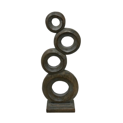 Ring Sculpture-Gray Wsh